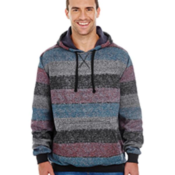Men's Printed Stripe Marl Pullover Thumbnail
