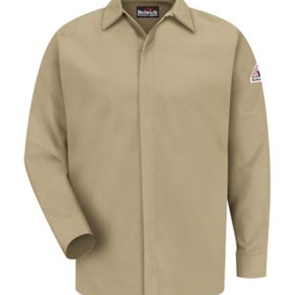Men's Concealed-Gripper Pocketless Work Shirt Thumbnail